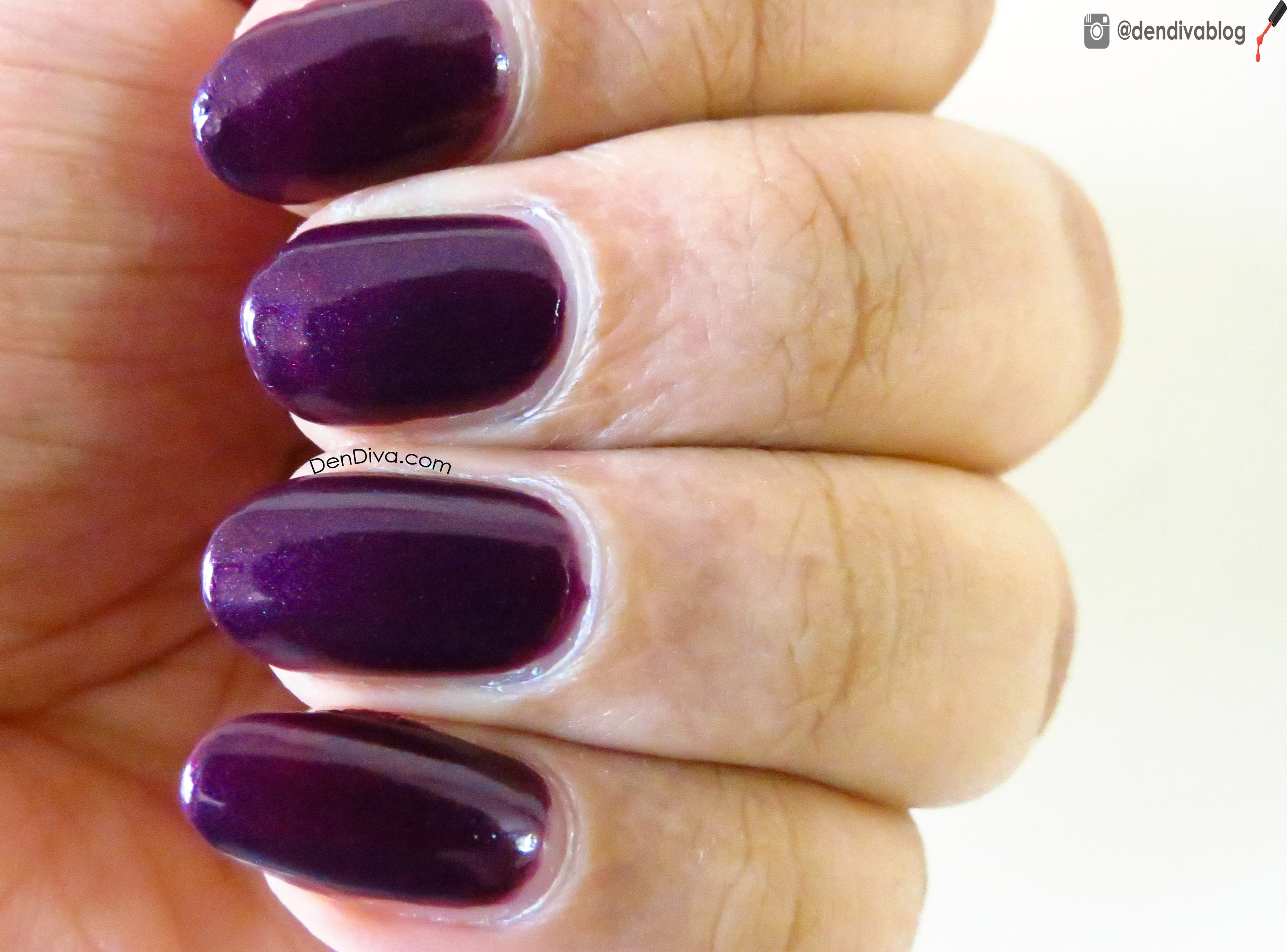 L Oreal Paris Color Riche Nail Enamel Wild Purple Swatch Review Dendivadendiva