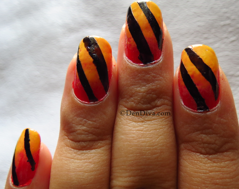 Sunset Nail Art Step by Step - wide 7